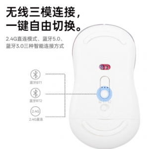 静音幻彩便携无线蓝牙双模鼠标充电人体工学游戏鼠标