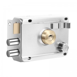 不锈钢外装门锁家用通用型老式防盗大门铁门室内木门宿舍锁具